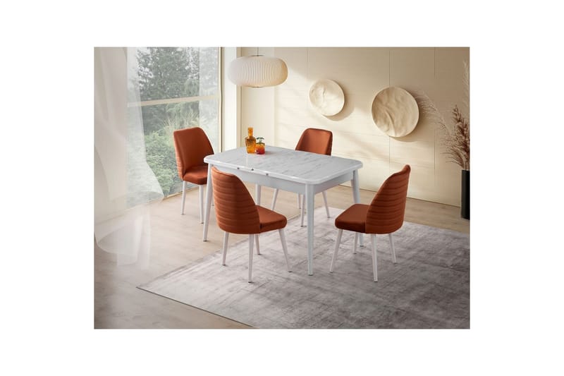 Morin Matbord 130 cm Rektangulär - Vit - Möbler - Bord & matgrupp - Matbord & köksbord