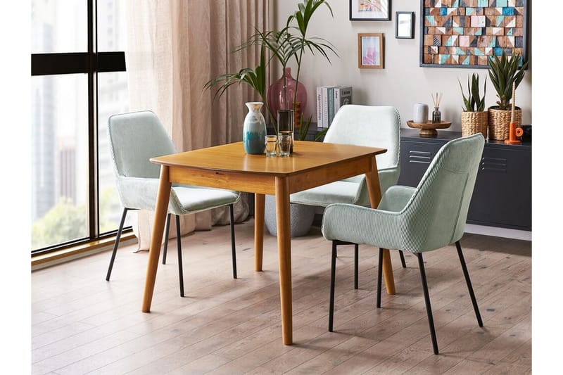 Morinville Matbord Förlängningsbart 100-130x80 cm - Ljusbrun - Möbler - Bord & matgrupp - Matbord & köksbord