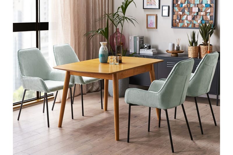 Morinville Matbord Förlängningsbart 100-130x80 cm - Ljusbrun - Möbler - Bord & matgrupp - Matbord & köksbord