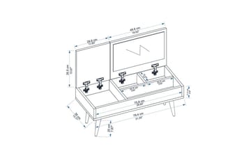Morven Sminkbord 79,4 cm - Vit - Möbler - Bord & matgrupp - Sminkbord & toalettbord