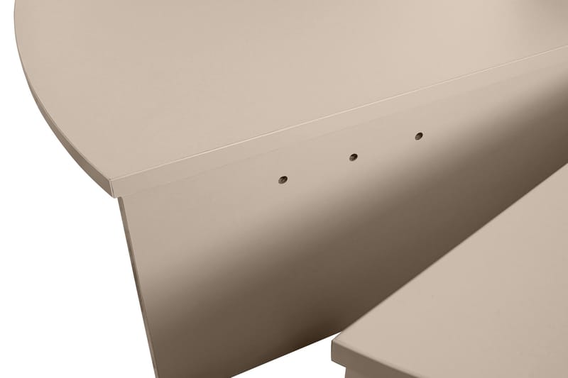 Mukund Runt Soffbord i Ljust Trä - Beige - Möbler - Bord & matgrupp - Soffbord