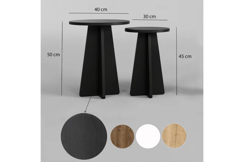 Munne Soffbord 40 cm - Svart - Möbler - Bord & matgrupp - Soffbord