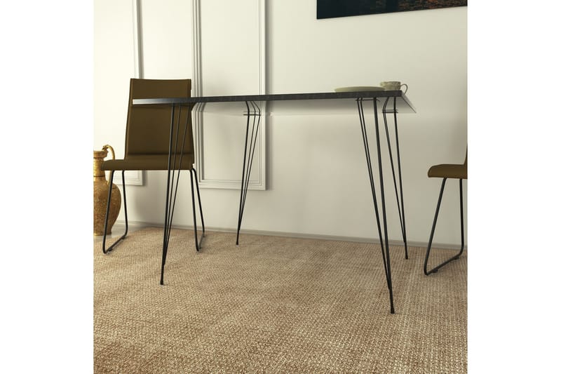 Murtwell Bord 90 cm - Svart/Vit - Möbler - Bord & matgrupp - Marmorbord