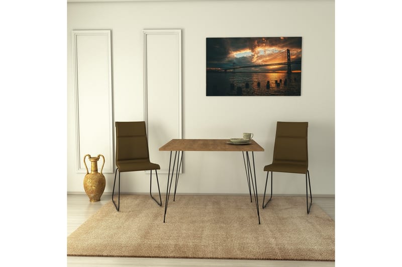 Murtwell Rektangulärt Matbord 90 cm i Trä med Ekutseende - Brun - Möbler - Bord & matgrupp - Matbord & köksbord