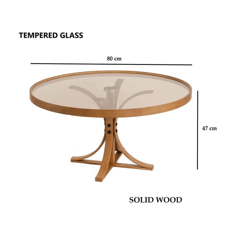 Namarta Soffbord 80 cm - Mörkbrun - Möbler - Bord & matgrupp - Soffbord