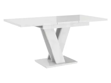 Nand Förlängningsbart Matbord 120-160 cm Rektangulär - Vit - Möbler - Bord & matgrupp - Matbord & köksbord