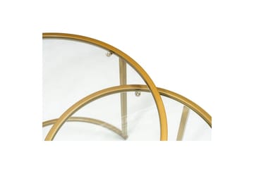 Naruram Soffbord 60 cm - Guld/Transparent - Möbler - Bord & matgrupp - Soffbord