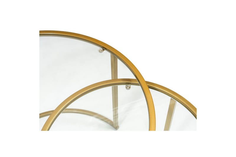 Naruram Soffbord 60 cm - Guld/Transparent - Möbler - Bord & matgrupp - Soffbord