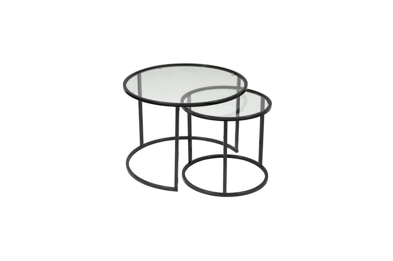 Naruram Soffbord 60 cm - Svart/Transparent - Möbler - Bord & matgrupp - Soffbord