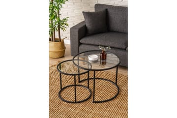 Naruram Soffbord 60 cm - Svart/Transparent - Möbler - Bord & matgrupp - Soffbord