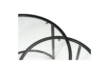 Naruram Soffbord 60 cm - Svart/Transparent - Möbler - Bord & matgrupp - Soffbord