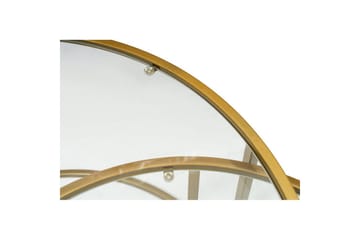 Naruram Soffbord 80 cm - Guld/Transparent - Möbler - Bord & matgrupp - Soffbord