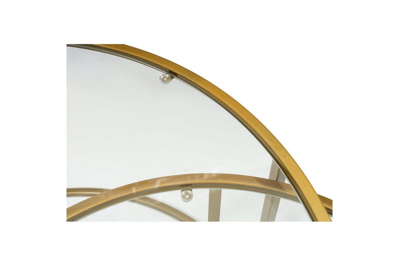 Naruram Soffbord 80 cm - Guld/Transparent - Möbler - Bord & matgrupp - Soffbord