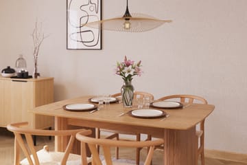 Navjot Matgrupp 140 cm med 4 Dastoori Matstol - Ek - Möbler - Bord & matgrupp - Matgrupp