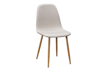 Neandir Ovalt Matbord 220 cm EK +  6 st Naira stol beige med ek ben - Natur/Beige - Möbler - Bord & matgrupp - Matgrupp
