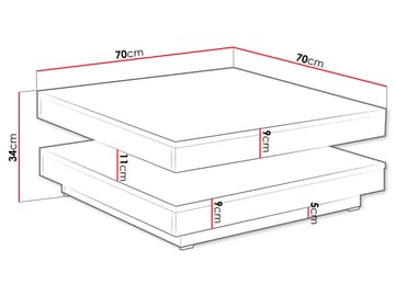 Nenani Soffbord 70 cm - Möbler - Bord & matgrupp - Soffbord