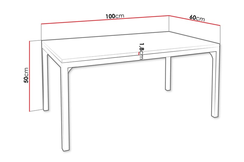 Nerima Soffbord 100 cm - Svart - Möbler - Bord & matgrupp - Soffbord