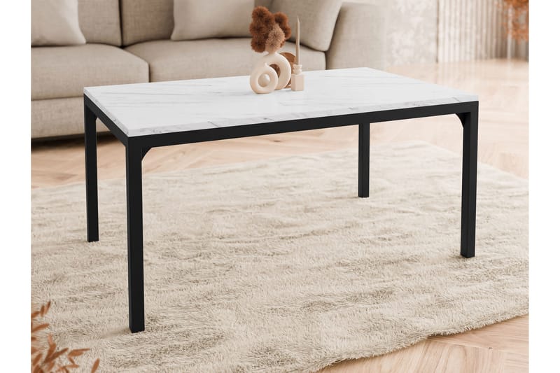 Nerima Soffbord 100 cm - Svart/Vit - Möbler - Bord & matgrupp - Soffbord