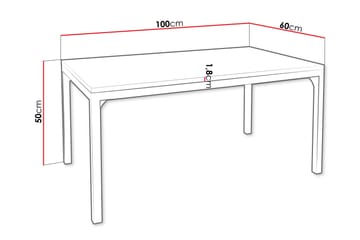 Nerima Soffbord 100 cm - Svart/Vit - Möbler - Bord & matgrupp - Soffbord