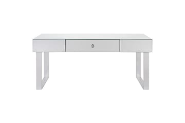 Nesle Rektangulärt Soffbord med Lådor 110 cm i Glas - Spegelsilver - Möbler - Bord & matgrupp - Soffbord