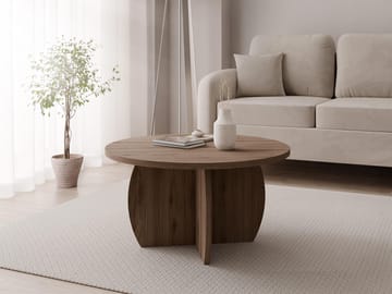 Neyloren Soffbord rund 74 cm - Brun - Möbler - Bord & matgrupp - Soffbord