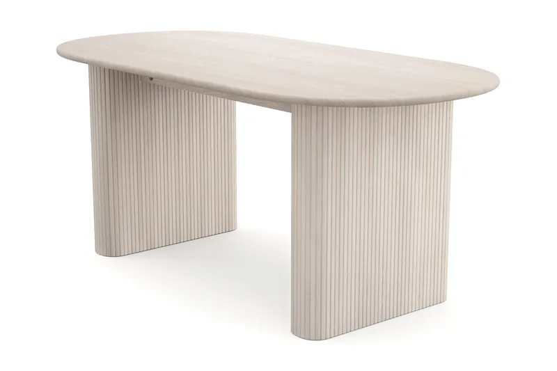 Noira Matbord 180x90cm, Vitlaserad