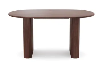 Noira Matgrupp 160-220 cm förlängningsbart i Valnöt med 6 Ronja Matstolar - Sand/Valnöt - Möbler - Bord & matgrupp - Matgrupp