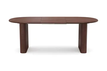 Noira Matgrupp 160-220 cm förlängningsbart i Valnöt med 6 Ronja Matstolar - Sand/Valnöt - Möbler - Bord & matgrupp - Matgrupp