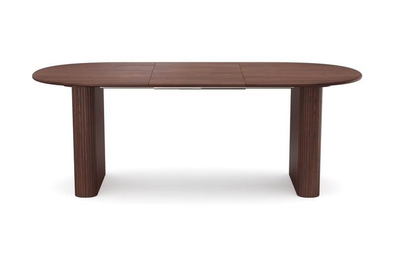 Noira Matgrupp 160-220 cm förlängningsbart i Valnöt med 6 Ronja Matstolar - Sand/Valnöt - Möbler - Bord & matgrupp - Matgrupp