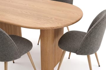 Noira Matgrupp 180 cm rektangulärt med 6 Nibe Plus Mastolar - Ek - Möbler - Bord & matgrupp - Matgrupp