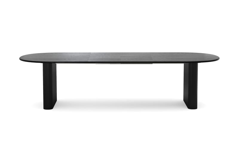 Noira Matgrupp 220-320 cm förlängningsbart i Svart med 6 Ronja Matstolar - Beige/Svart - Möbler - Bord & matgrupp - Matgrupp