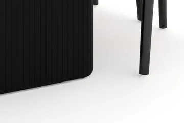 Noira Matgrupp 220 cm Massiv Ek med 6 Dastoori Matstol - 2220067-6,2206123-1 - Svart - Möbler - Bord & matgrupp - Matgrupp