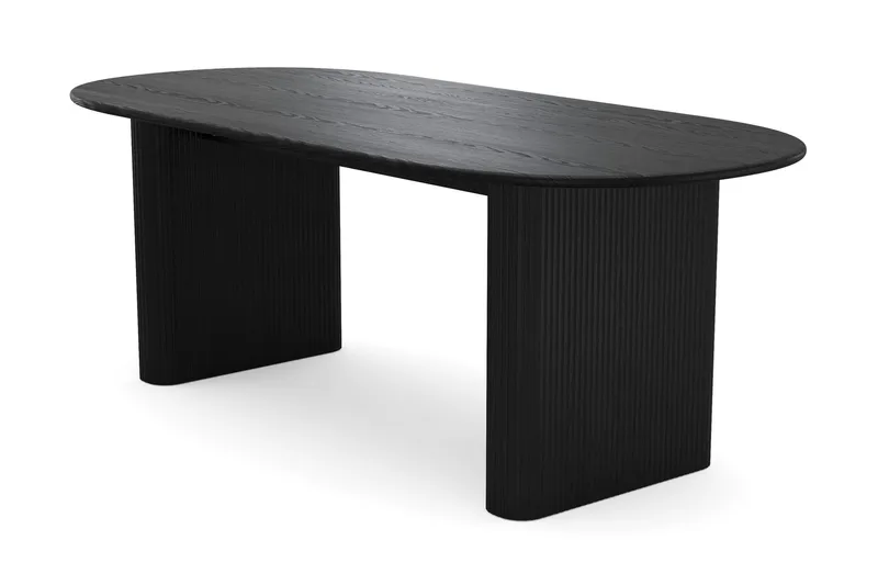 Noira Matgrupp 220 cm rektangulärt med 6 Greya Mastolar - Svartlaserad ek - Möbler - Bord & matgrupp - Matgrupp