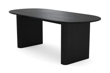 Noira Matgrupp 220 cm rektangulärt med 6 Nibe Plus Mastolar - Svartlaserad ek - Möbler - Bord & matgrupp - Matgrupp