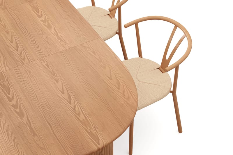 Noira Matgrupp förlängningsbart 160-220 cm Ek med 6 Elysia Matstolar - Ek - Möbler - Bord & matgrupp - Matgrupp