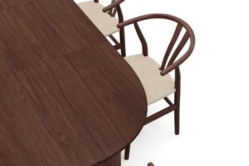 Noira Matgrupp förlängningsbart 160-220 cm Valnöt med 6 Dastoori Matstolar - Valnöt - Möbler - Bord & matgrupp - Matgrupp
