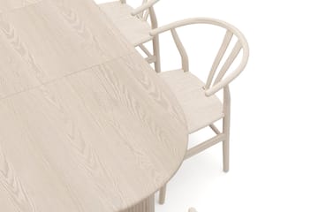 Noira Matgrupp förlängningsbart 160-220 cm Vitlaserad med 6 Dastoori Matstolar - Vitlaserad - Möbler - Bord & matgrupp - Matgrupp