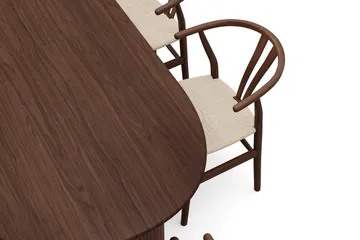 Noira Matgrupp förlängningsbart 220-320 cm Valnöt med 6 Dastoori Matstolar - Valnöt - Möbler - Bord & matgrupp - Matgrupp