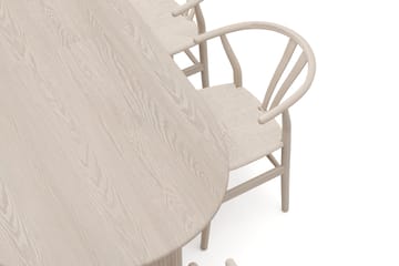 Noira Matgrupp förlängningsbart 220-320 cm Vitlaserad med 6 Dastoori Matstolar - Vitlaserad - Möbler - Bord & matgrupp - Matgrupp