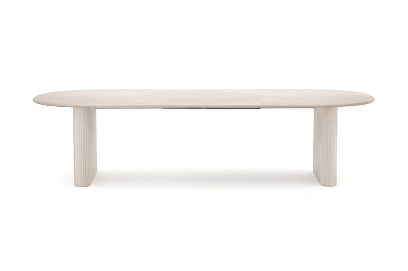 Noira Matgrupp förlängningsbart 220-320 cm Vitlaserad med 8 Sawako Matstolar - Vitlaserad - Möbler - Bord & matgrupp - Matgrupp