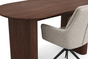 Noira Matgrupp rektangulärt 180 cm Valnöt med 6 Torsby Matstolar - Valnöt - Möbler - Bord & matgrupp - Matgrupp