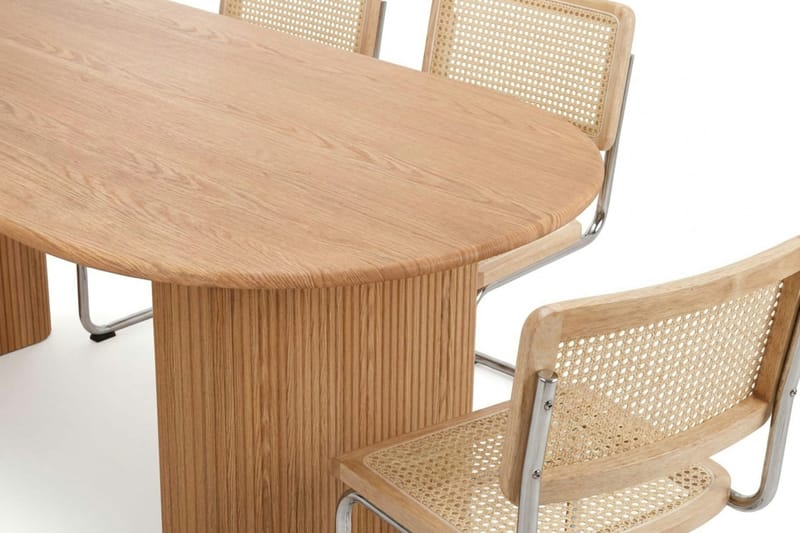 Noira Matgrupp rektangulärt 220 cm Ek med 6 Build Matstolar - Ek - Möbler - Bord & matgrupp - Matgrupp