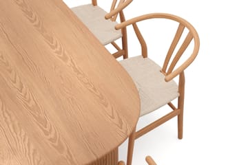 Noira Matgrupp rektangulärt 220 cm Ek med 6 Dastoori Matstolar - Ek - Möbler - Bord & matgrupp - Matgrupp