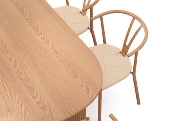 Noira Matgrupp rektangulärt 220 cm Ek med 6 Elysia Matstolar - Ek - Möbler - Bord & matgrupp - Matgrupp