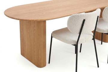 Noira Matgrupp rektangulärt 220 cm Ek med 6 Gemmiano Matstolar - Ek - Möbler - Bord & matgrupp - Matgrupp