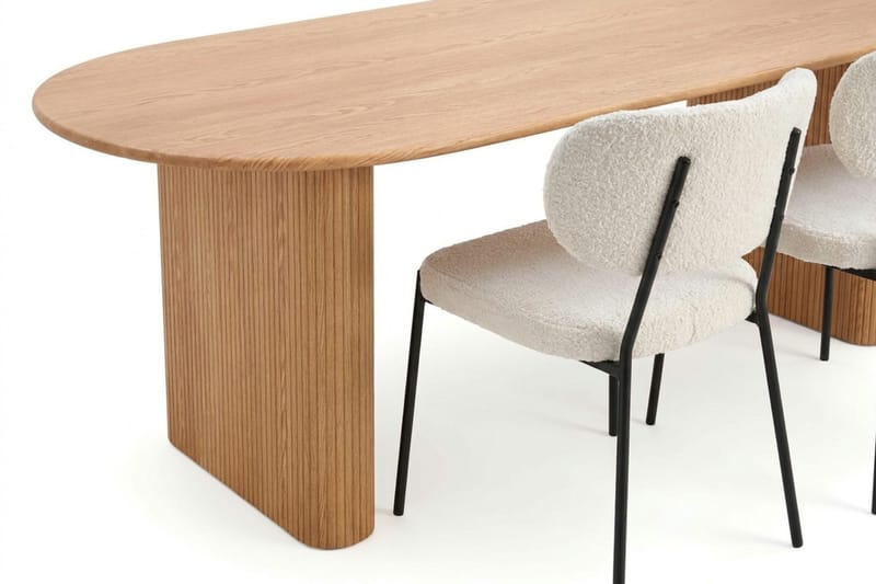 Noira Matgrupp rektangulärt 220 cm Ek med 6 Gemmiano Matstolar - Ek - Möbler - Bord & matgrupp - Matgrupp