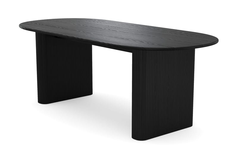 Noira Matgrupp rektangulärt 220 cm med 6 Greya Matstolar - Svartlaserad ek - Möbler - Bord & matgrupp - Matgrupp