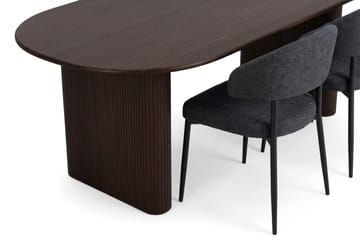 Noira Matgrupp rektangulärt 220 cm Rökt Ek med 6 Sawako Matstolar - Rökt ek - Möbler - Bord & matgrupp - Matgrupp