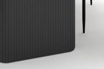 Noira Ovalt Matbord 220 cm med 6 Sawako Stolar - Svart - Möbler - Bord & matgrupp - Matgrupp