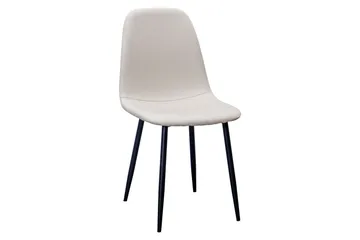 Noira Ovalt Matbord 220 cm Svart +  6 st Nibe stol beige med svarta ben - Svart/Beige - Möbler - Bord & matgrupp - Matgrupp